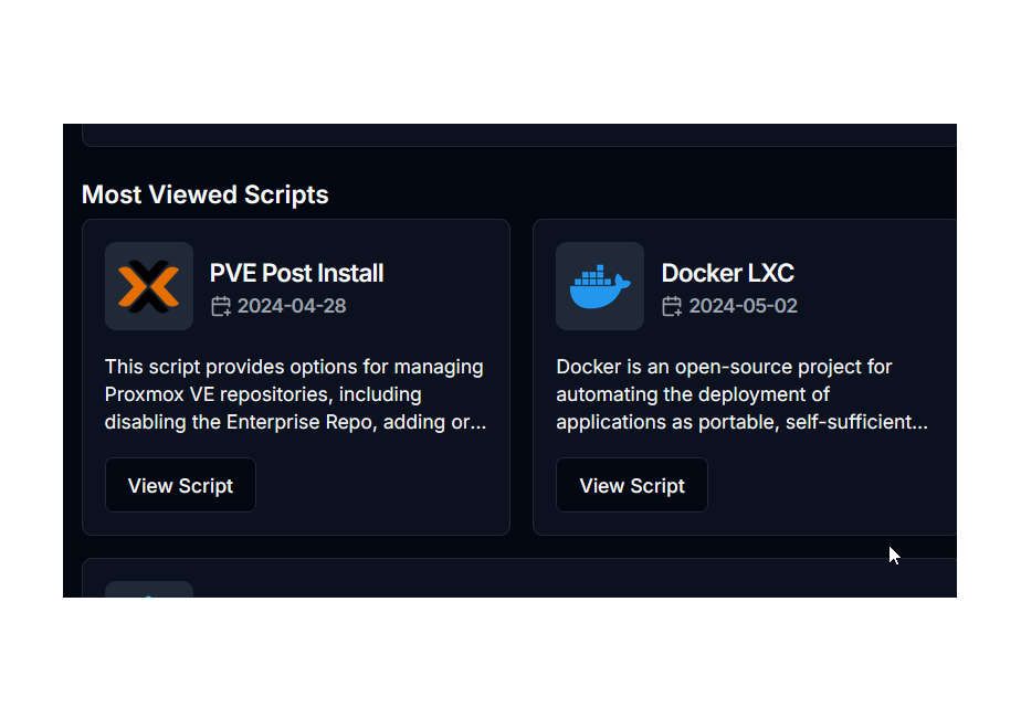 Proxmox VE Helper-Scripts Proxmox VE Helper-Scripts