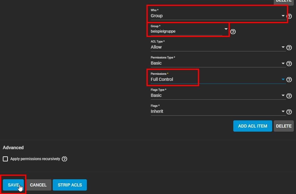 SMB Share - Dataset Permissions 4 SMB Share - Dataset Permissions 4