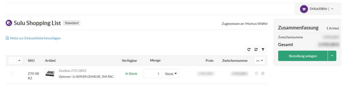 Sulu Shopping List Sulu Shopping List