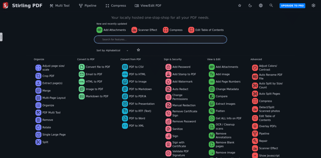 Stirling PDF Screenshot
