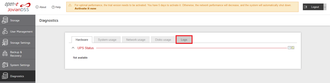 Jovian Diagnostics page Jovian Diagnostics page