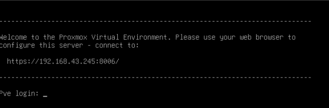 5Proxmox Installation Shell nach Install