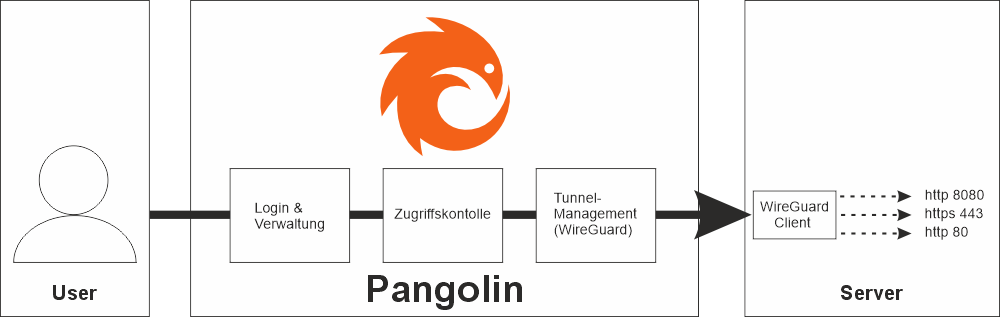 Pangolin vereinfachtes Blockschaltbild