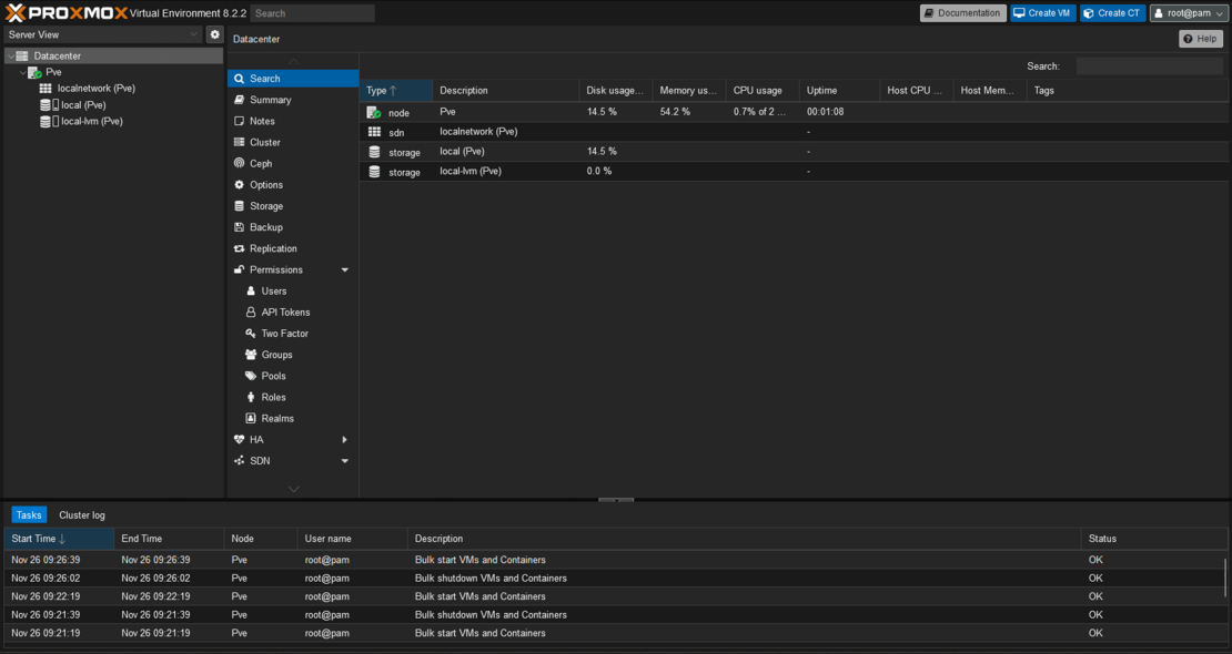 7Proxmox Installation GUI Startpage