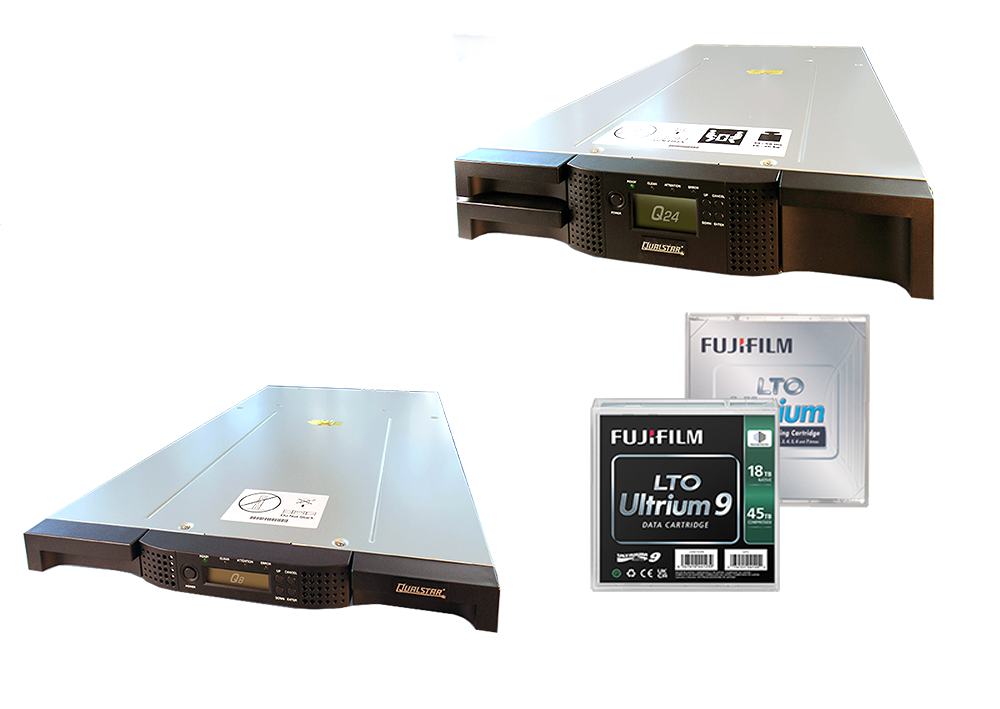 Qualstar Libraries mit 8 & 24 Einschüben Qualstar Libraries mit 8 & 24 Einschüben