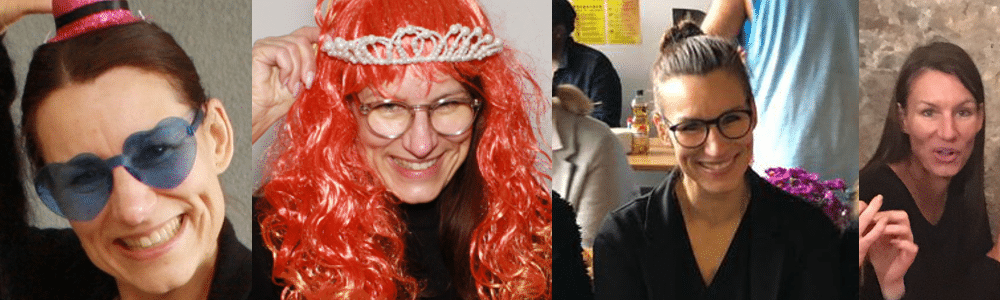 1. Collage der fröhlichen Claudia 1. Collage der fröhlichen Claudia