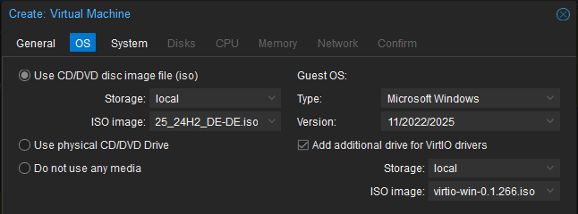 Proxmox VM erstellen2 Proxmox VM erstellen2