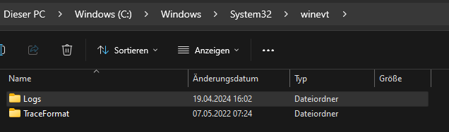 Ordner Windows Explorer Logs Ordner Windows Explorer Logs