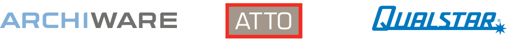 Archiware ATTO Qualstar Logos