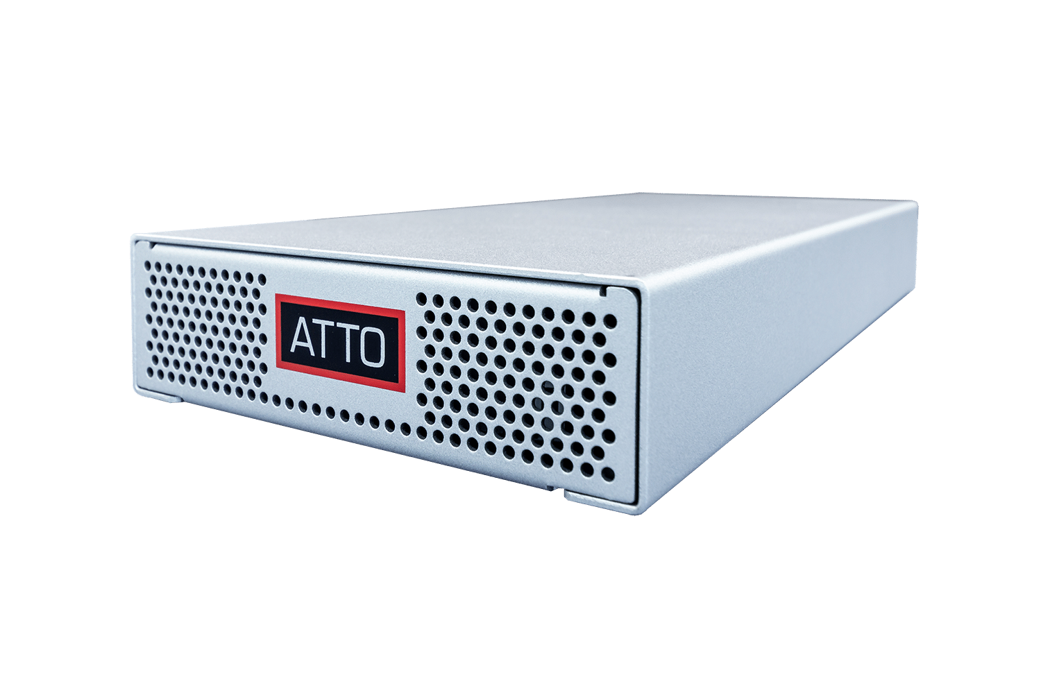 ATTO XstreamCORE ET 8100T: Intelligente 10GbE iSCSI-to-SAS-Bridge zur gemeinsamen LTO-Anbindung. ATTO XstreamCORE ET 8100T Bridge