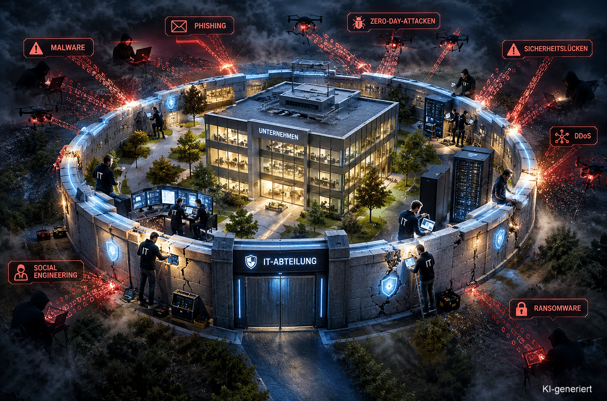 IT-Festung im Cyberangriff(1)