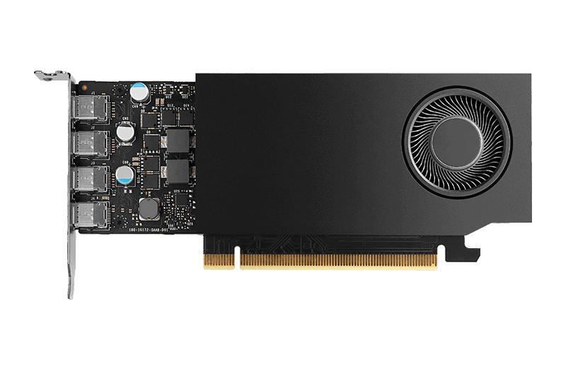 Für den optimalen NVMe-RAID Schutz haben wir auf der IBC die GRAID SupremeRAID Core vorgestellt SR-1001_NVIDIA RTX A400_Front_800