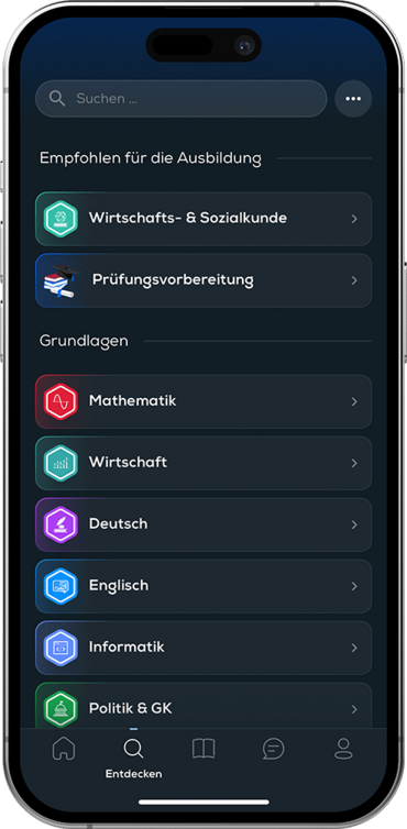 simpleclub Empfohlene Ausbildungsinhalte simpleclub Empfohlene Ausbildungsinhalte