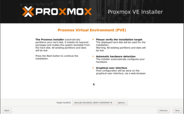 3Proxmox Installer Drive Selection 3Proxmox Installer Drive Selection
